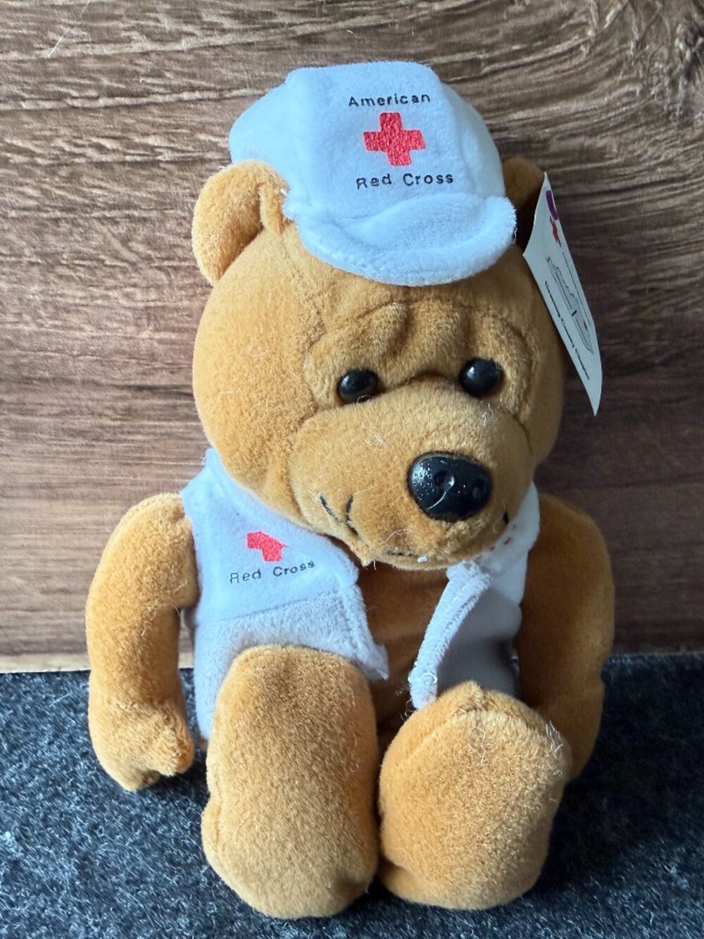 Vintage American Red Cross Disaster Dan Bear Plush